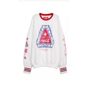 New THE LAUNDRY ROOM COCA COLA Women's Sweatshirt Jumper Ski Graphic | SMALL